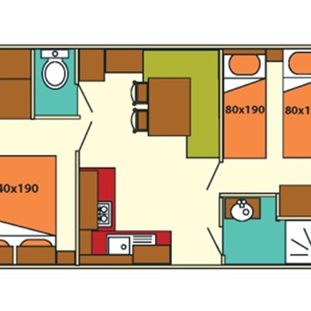 Plan d'un bungalow
