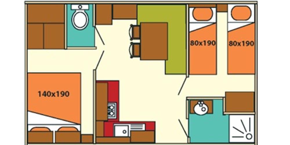 Plan d'un bungalow