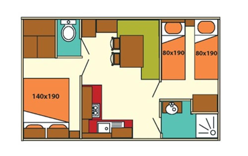 Plan d'un bungalow