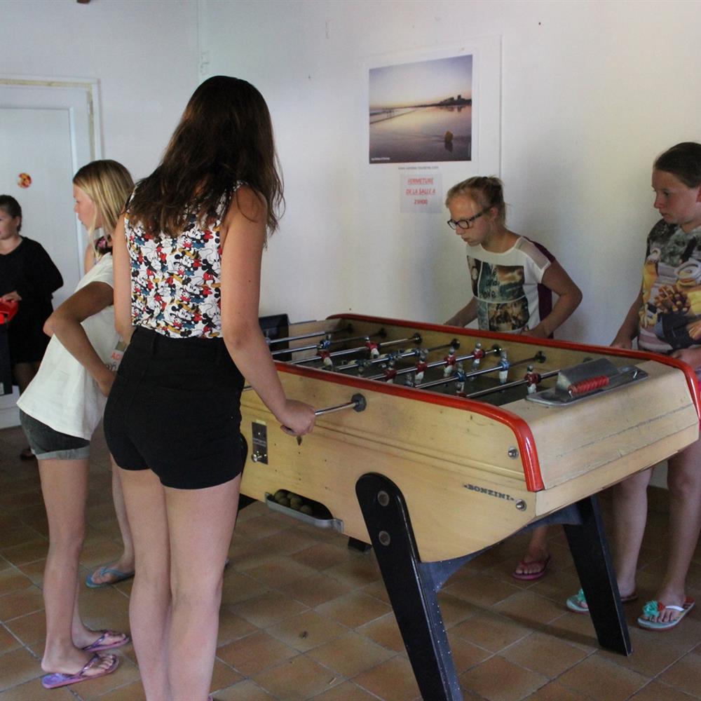 salle de jeux du camping