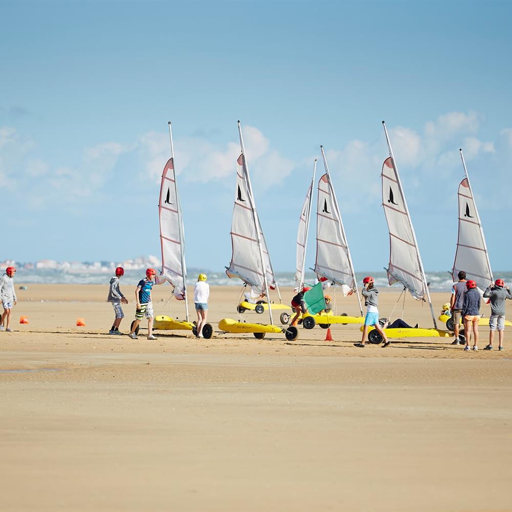 Char à voile - Camping Le Pont Rouge, camping 3 étoiles avec piscine chauffée près de Saint Gilles Croix de Vie en Vendée