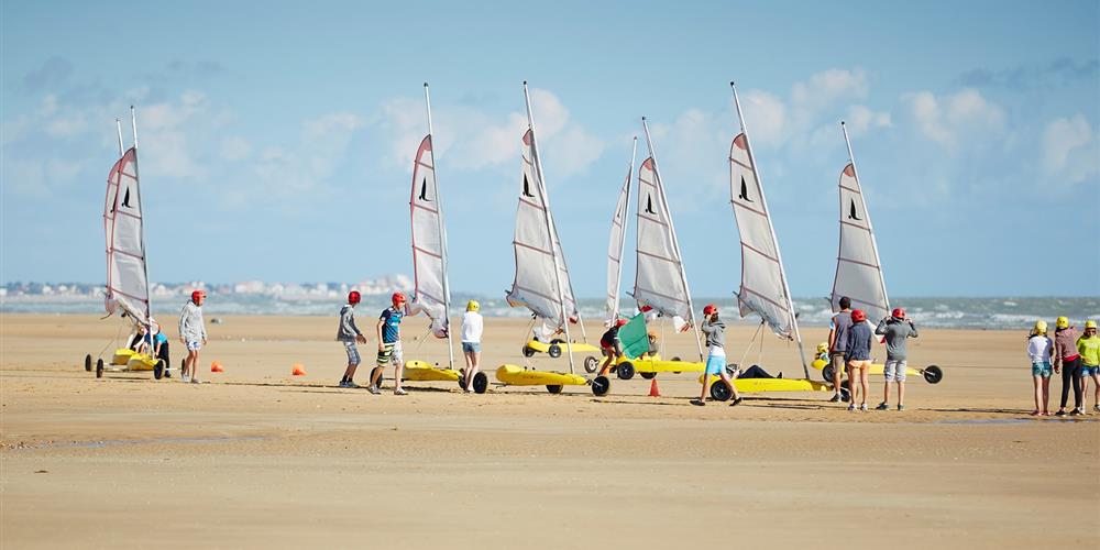 Char à voile - Camping Le Pont Rouge, camping 3 étoiles avec piscine chauffée près de Saint Gilles Croix de Vie en Vendée