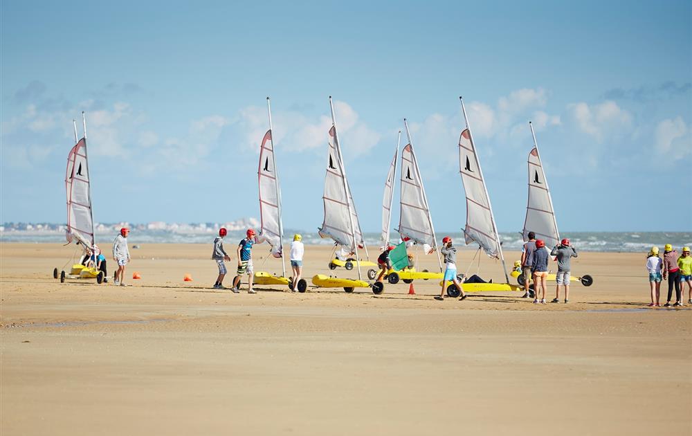 Char à voile - Camping Le Pont Rouge, camping 3 étoiles avec piscine chauffée près de Saint Gilles Croix de Vie en Vendée