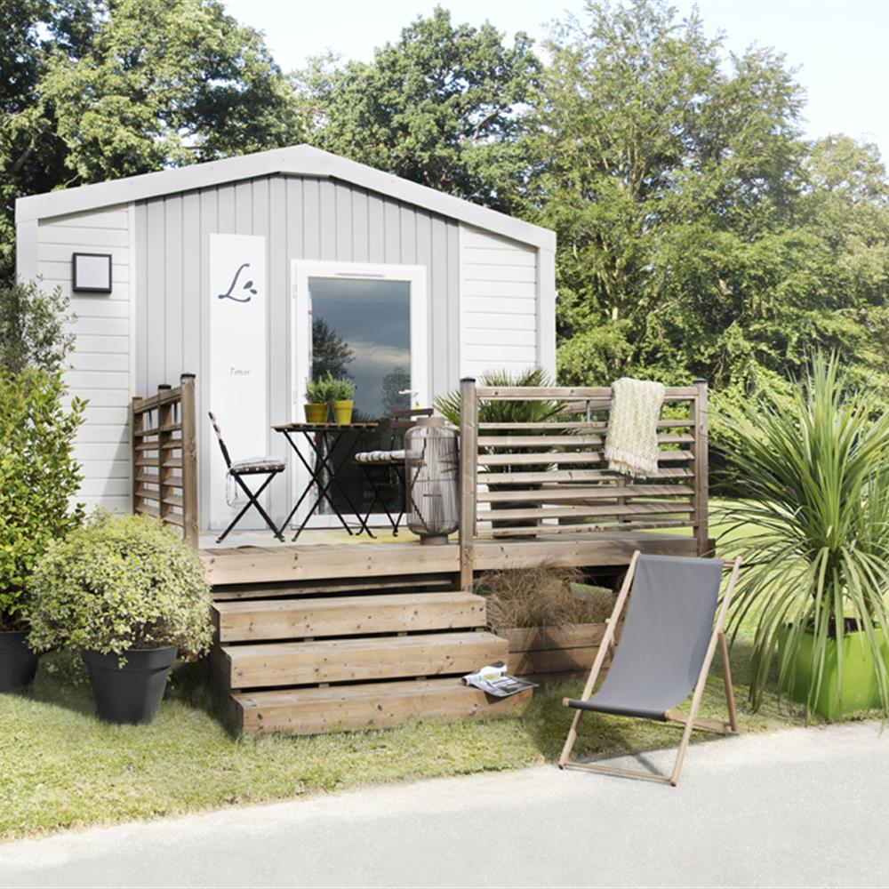 Mobil-home TIMOR 17m² 1 chambre 2 pers. camping*** Le Pont Rouge proche Saint Gilles Croix de Vie en Vendée