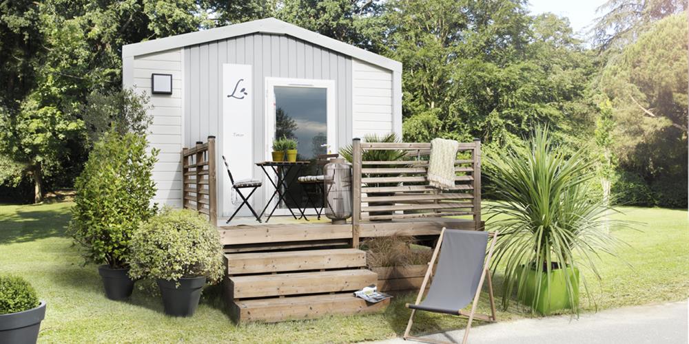 Mobil-home TIMOR 17m² 1 chambre 2 pers. camping*** Le Pont Rouge proche Saint Gilles Croix de Vie en Vendée